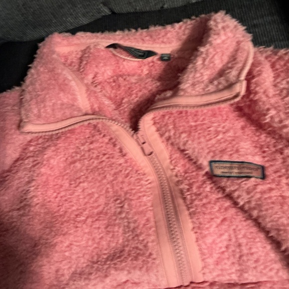 Vineyard Vines pink fleece quarter zip XL - Picture 9 of 11